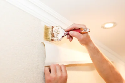 Pose de papier peint à Villiers-le-Duc — revêtements muraux et toiles de verre